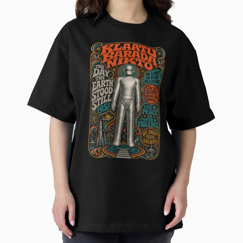 Klaatu Barada Nikto Psychedelic Gort Robot by electrovista