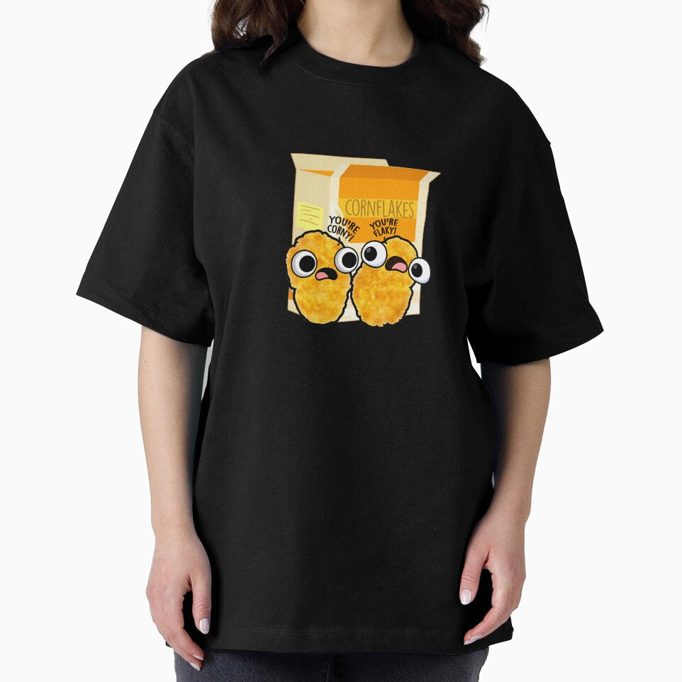 Corn-flicts Cute Corn Flakes Pun by punnybone