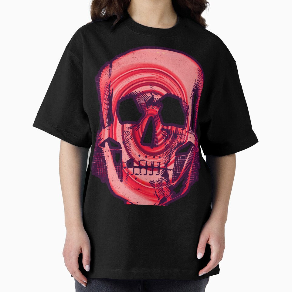 Skull with color twirl by Punkpaws