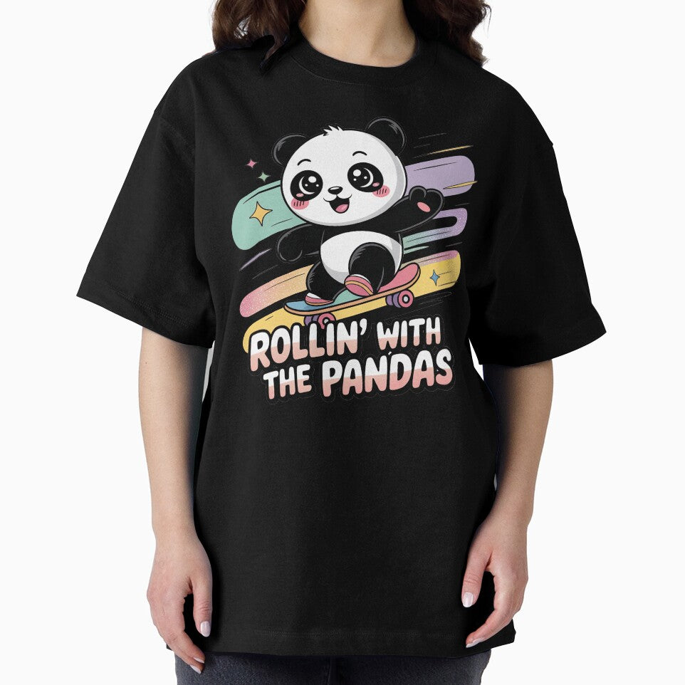 Copy of Cute Kawaii Panda, Skateboarding Panda by graphic-genie