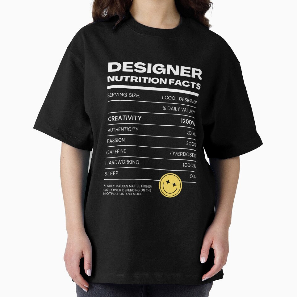 Designer Nutrition Facts (White Font Version) by QuixoticDigital