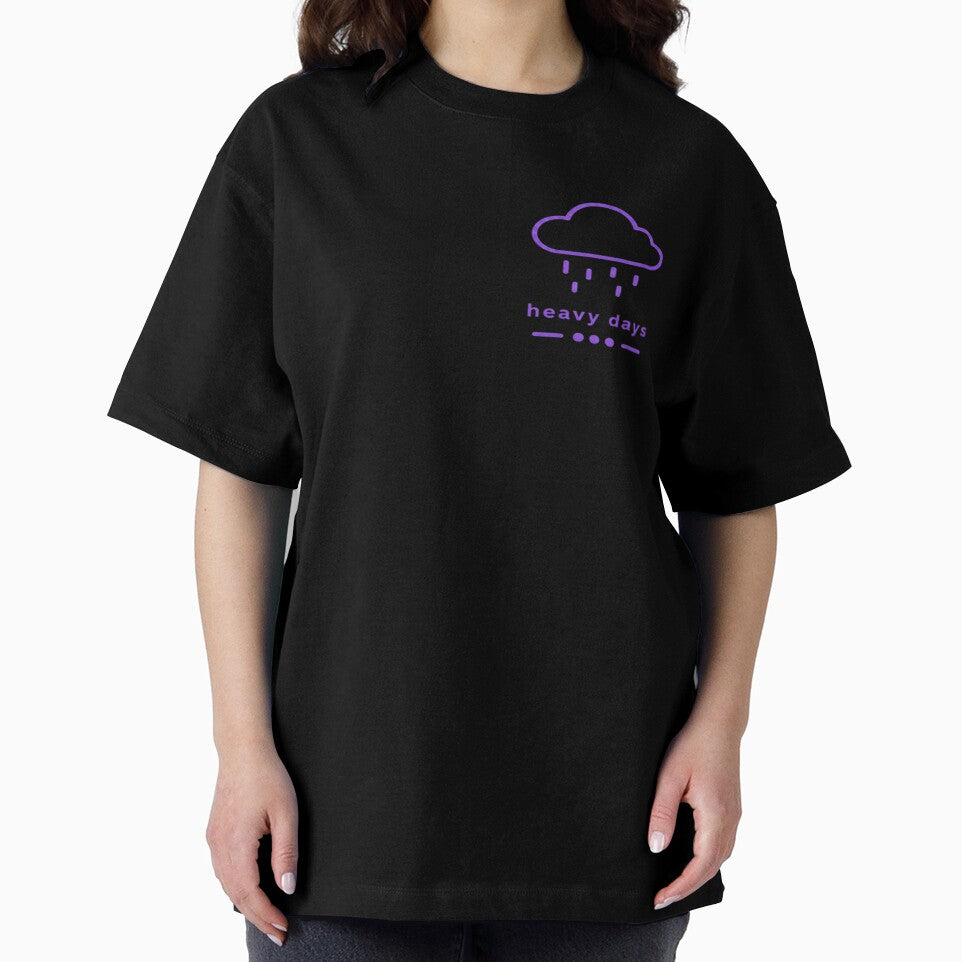 Heavy Days – Purple Rain Cloud Aesthetic by Velora Design