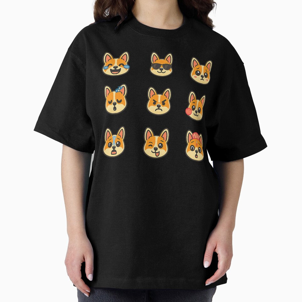 Cute Kawaii Corgi Emoji Set 1, Kawaii Corgi by graphic-genie
