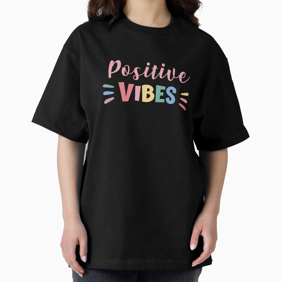 Positive Vibes Rainbow Logo by PuddleofStars