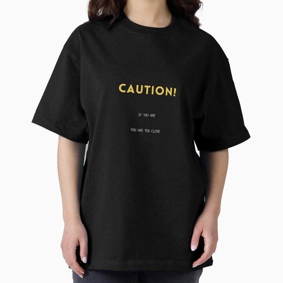f you can read this, you're too close shirt Introvert quote design by Dominika Farkašová