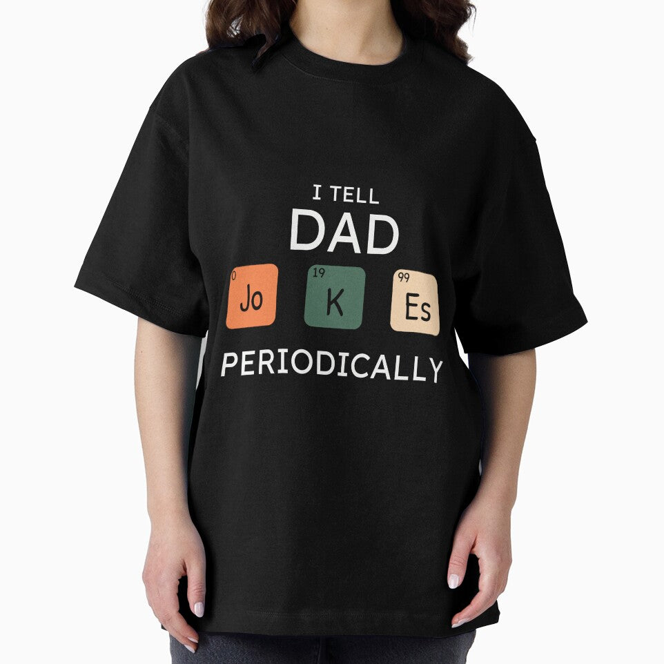 I Tell Dad Jokes Periodically Funny Father's Day Gift Science Pun Vintage Chemistry Periodical Table Chart by youfteen