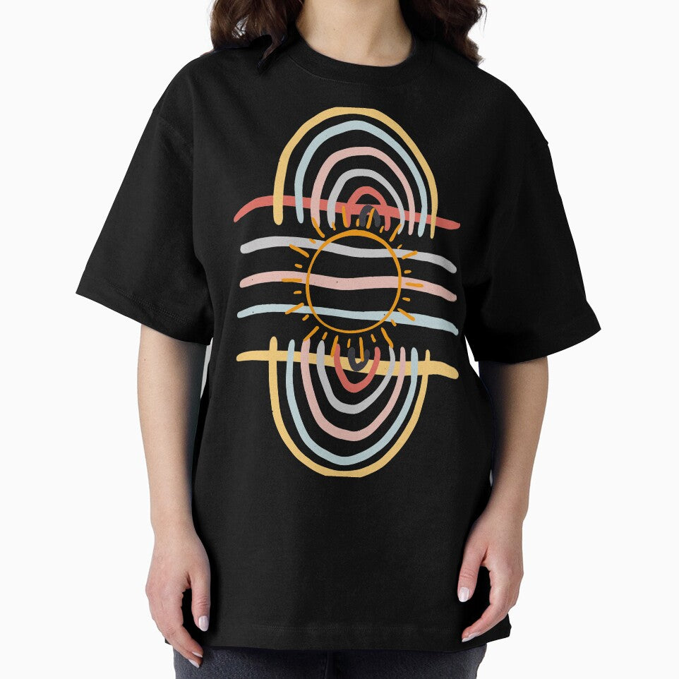multicolor abstract sun illustration by Doucheka