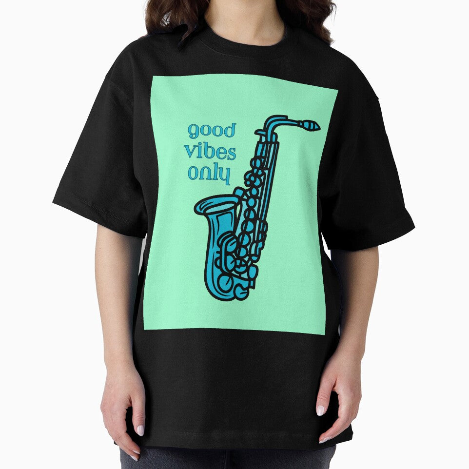 Good Vibes Saxophone 90's Color's Design by chucktownjax
