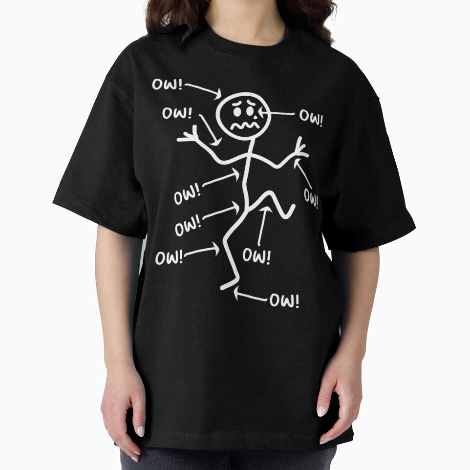 Ow Ow Ow Stick Character Figure Chronic Pain by TomatiLove