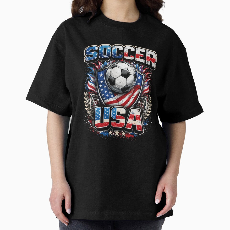 Soccer USA – Patriotic Football Shield Design by MWSailingClub