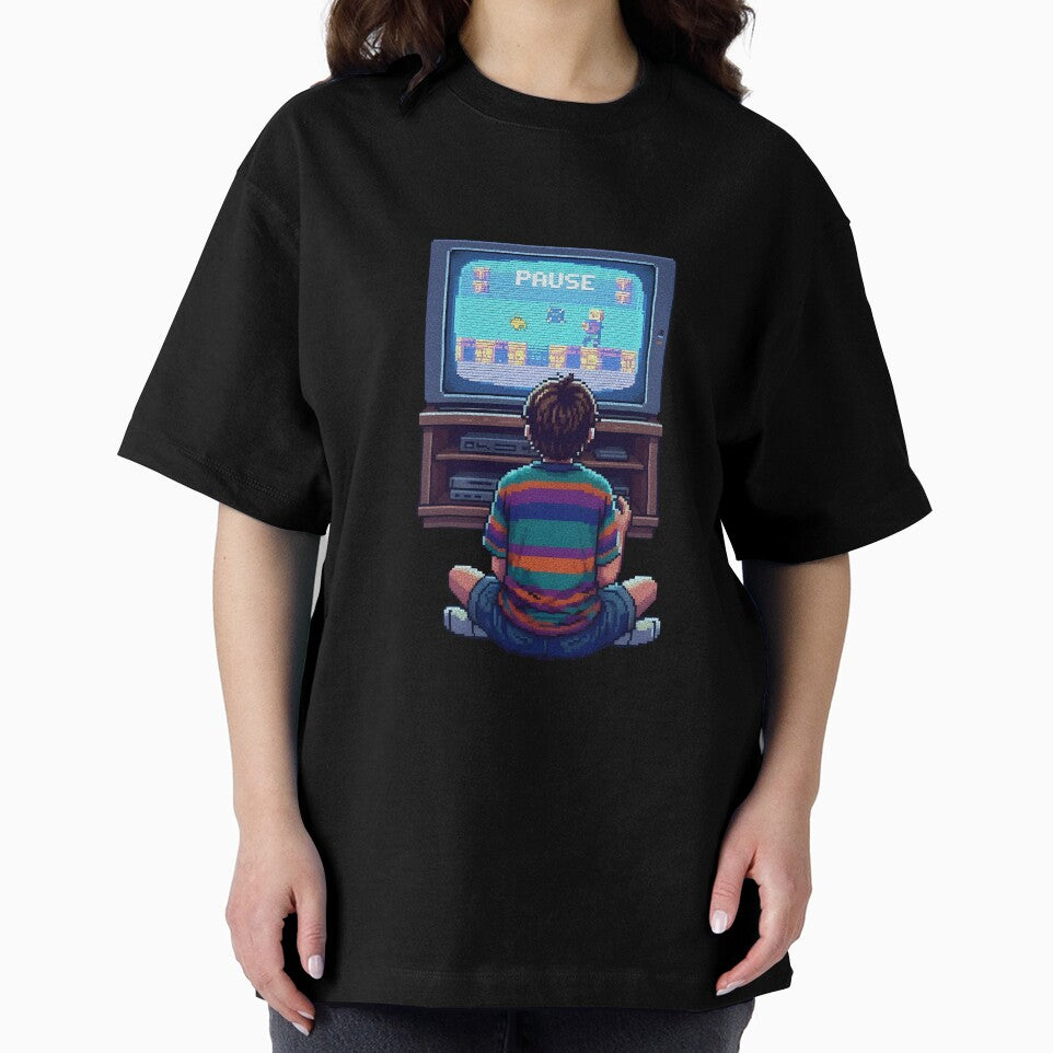 Paused 1998 Retro TV Gaming Aesthetic Design by 90sForever