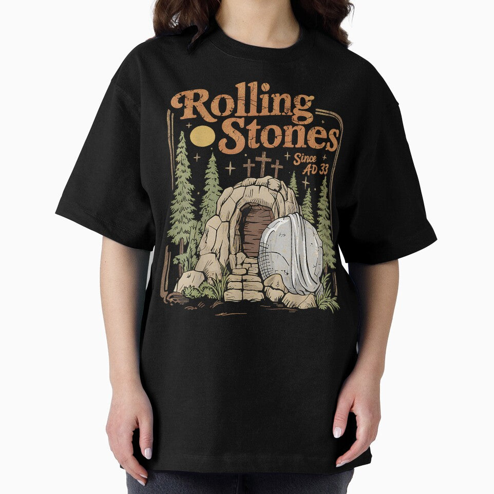 The Stone Was Rolled Away He Alive Retro Christian Easter T by trucnhieuchan