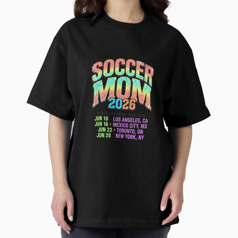 Soccer Mom 2026 Tour Cities North America Football by PictoVibe