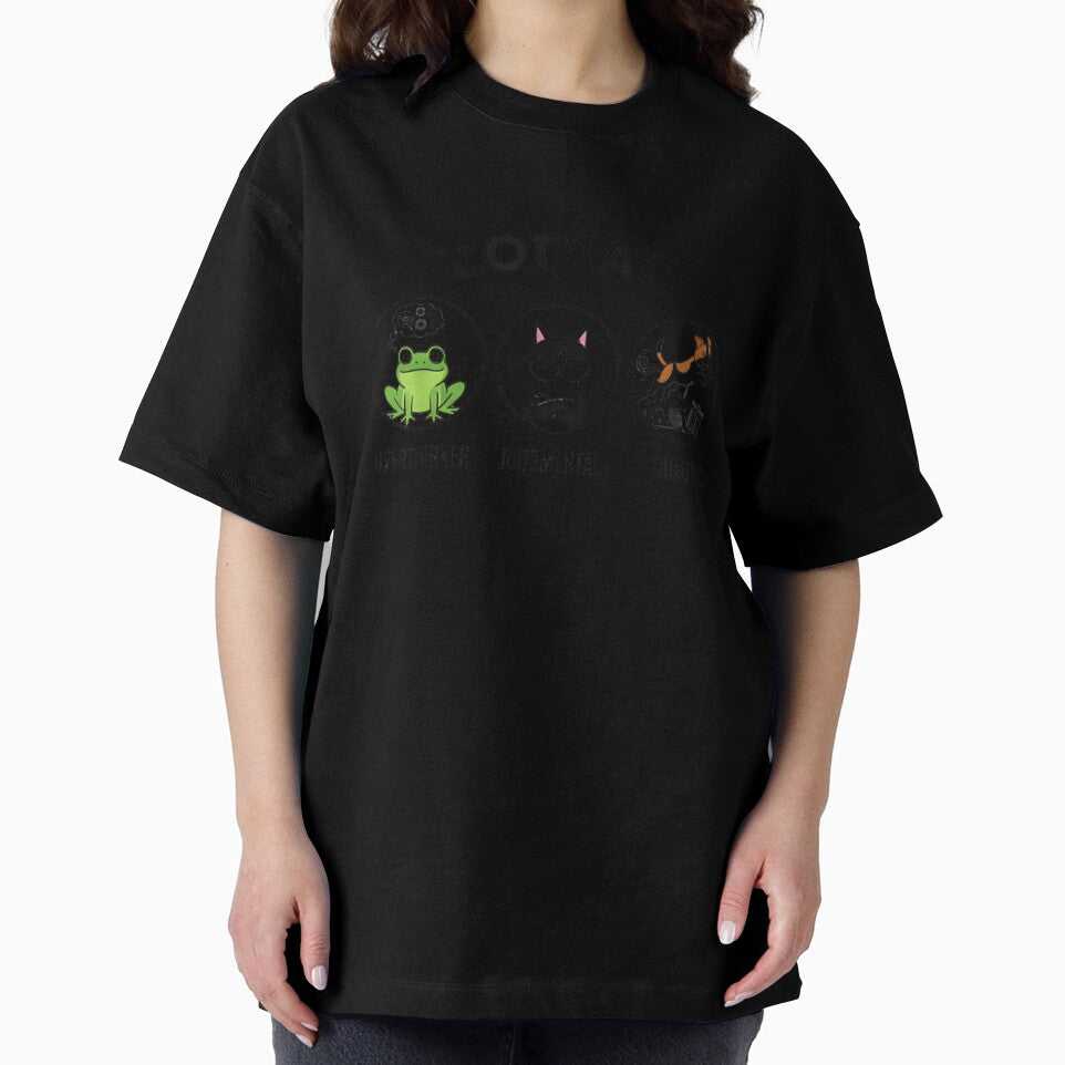 Animals as Zodiac Meme Shirt – Chaotic Dog, Judgmental Cat, Overthinking Frog by ZyxDes