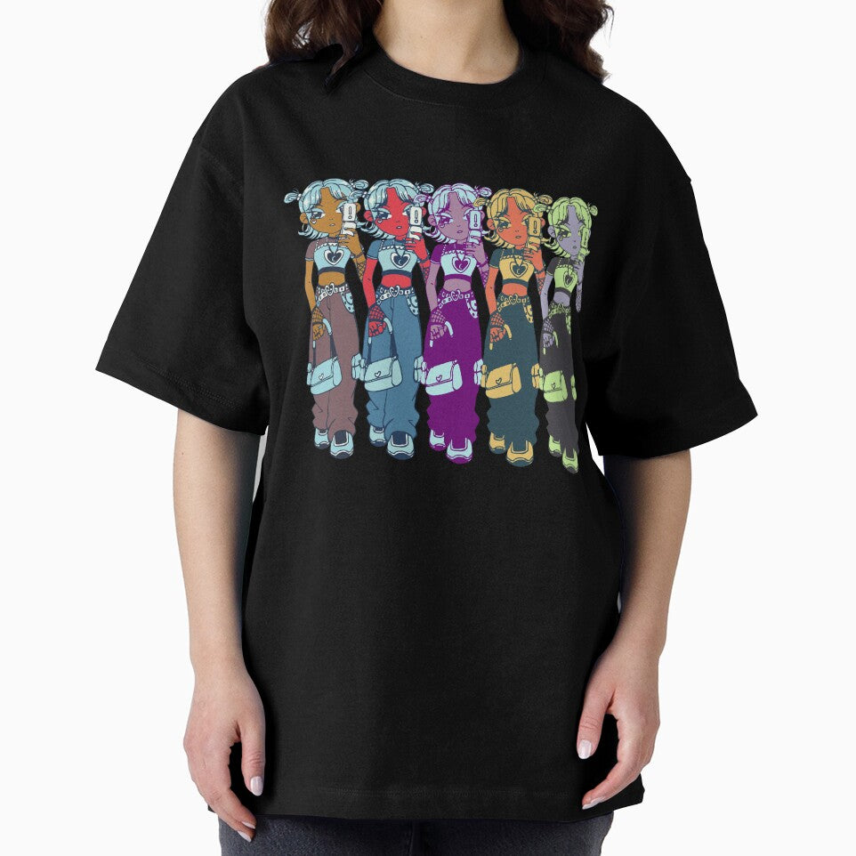 Y2K Baddies Art Print Aesthetic Fashion Girls Poster Millennial Nostalgia Sticker T-Shirt by Wander & Whim Designs