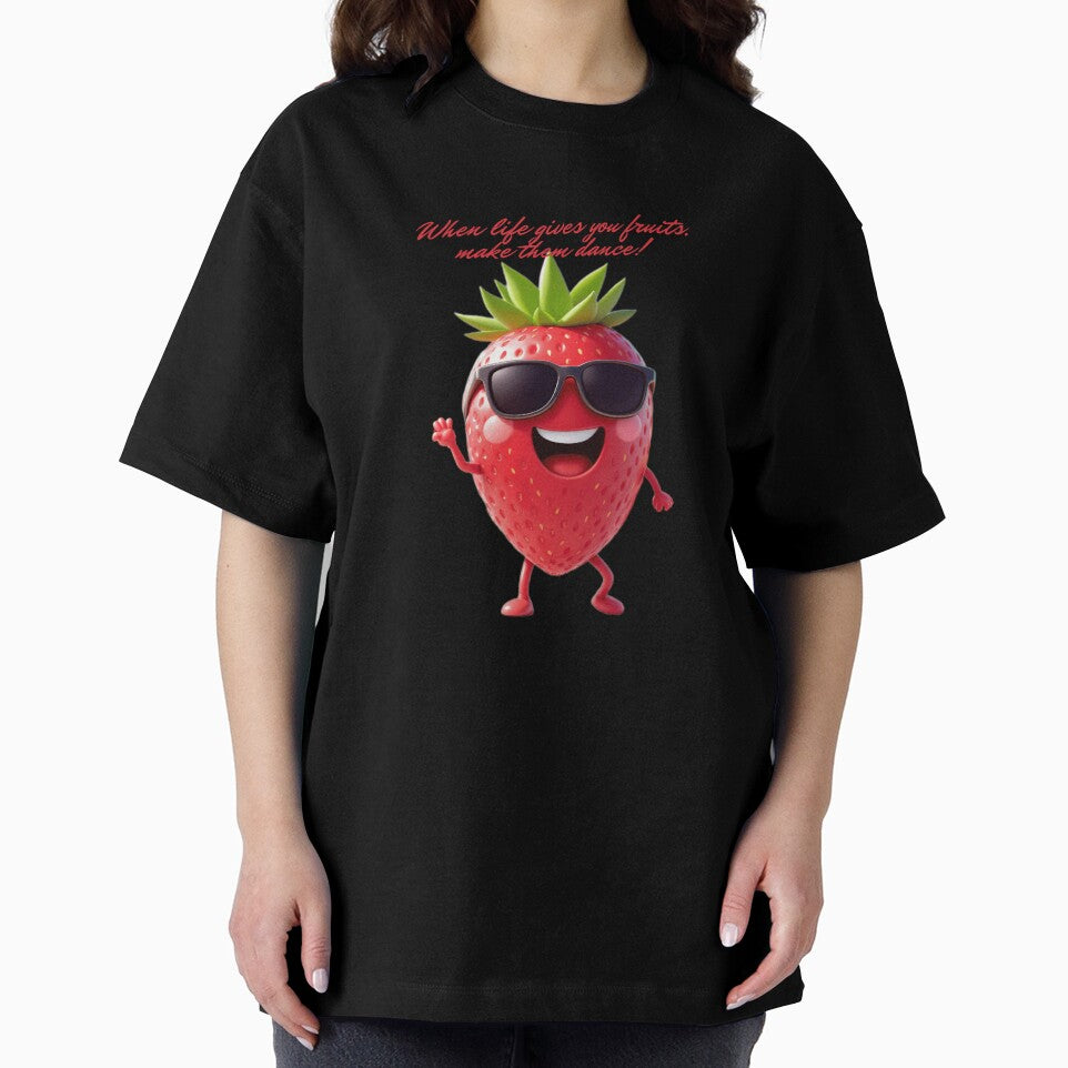 Dancing Kawaii Fruits - Strawberry Musicians Vibes Fun Colorful by KountaDjo