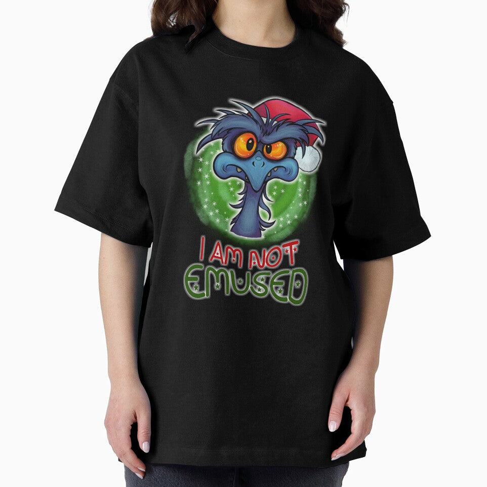 I Am Not Emused - Funny Aussie Christmas Emu Merchandise by vampydemonartz