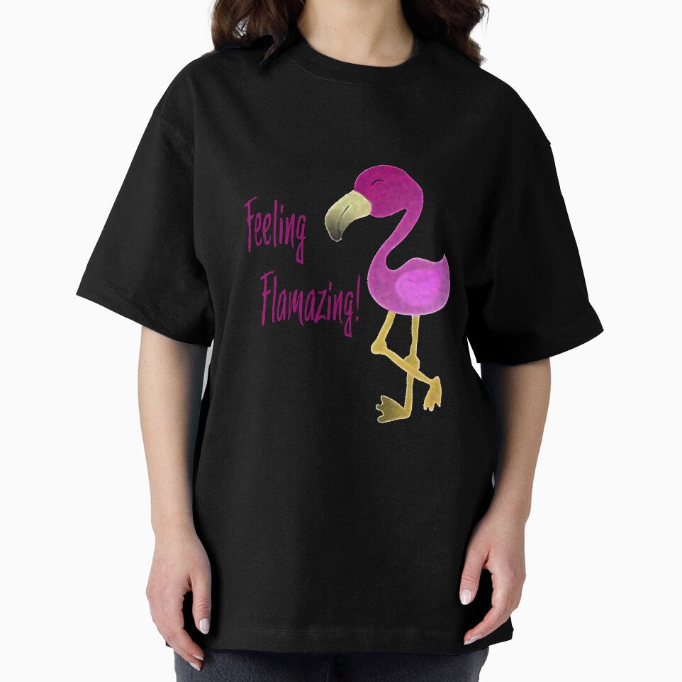 Funny Feeling Flamazing Flamingo by Hedgie Designs