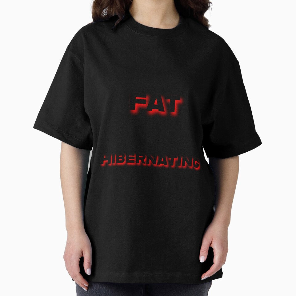 I'm Not Fat, I'm Just Hibernating Black Text by digifun
