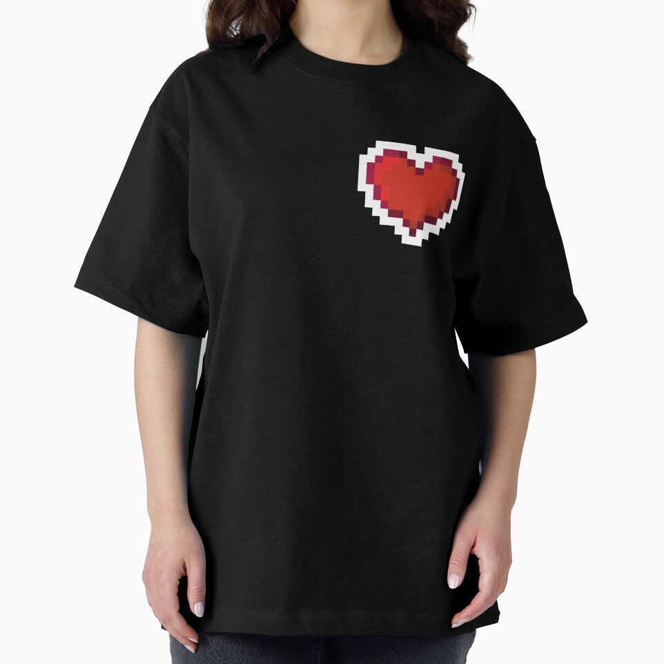 Red Pixel Heart by Drowsy Doodles