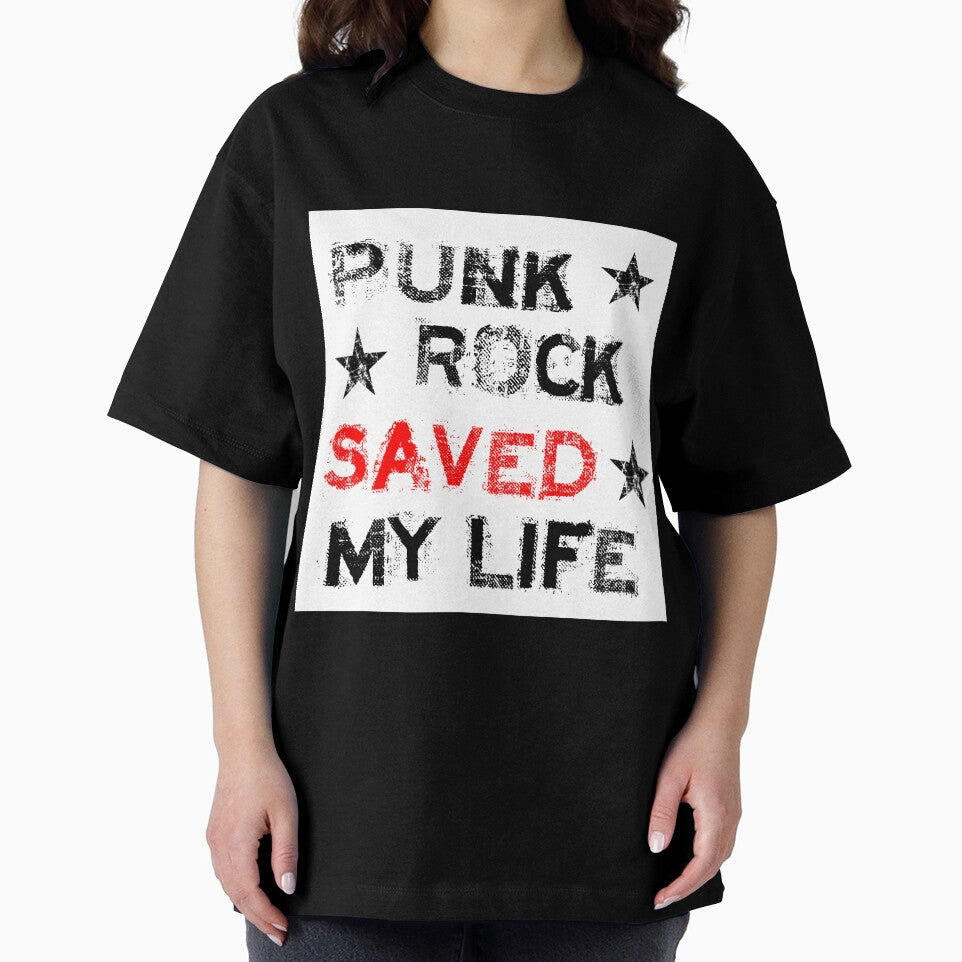 Punk Rock Saved my Life - White by SerpentSkyArts