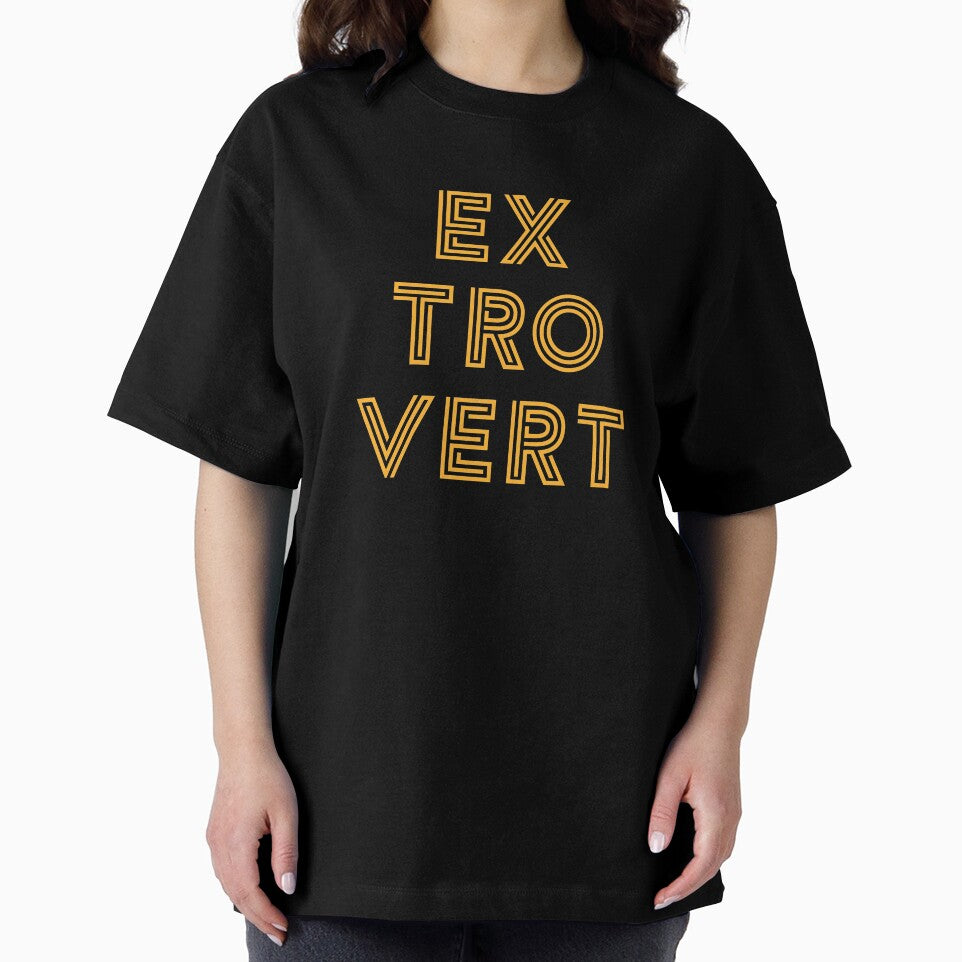 Extrovert - Yellow Print by teeworthy