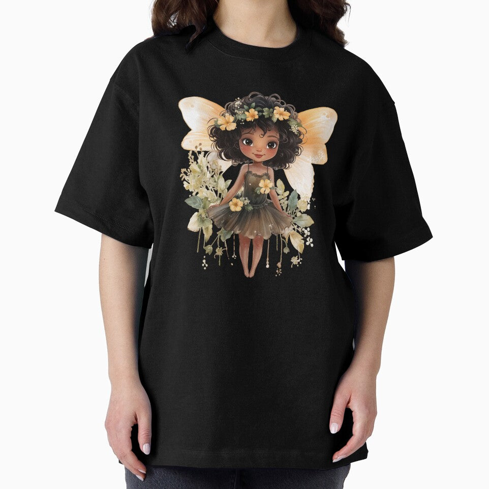 Cute Whimsical Golden Fairy by sirenandscript