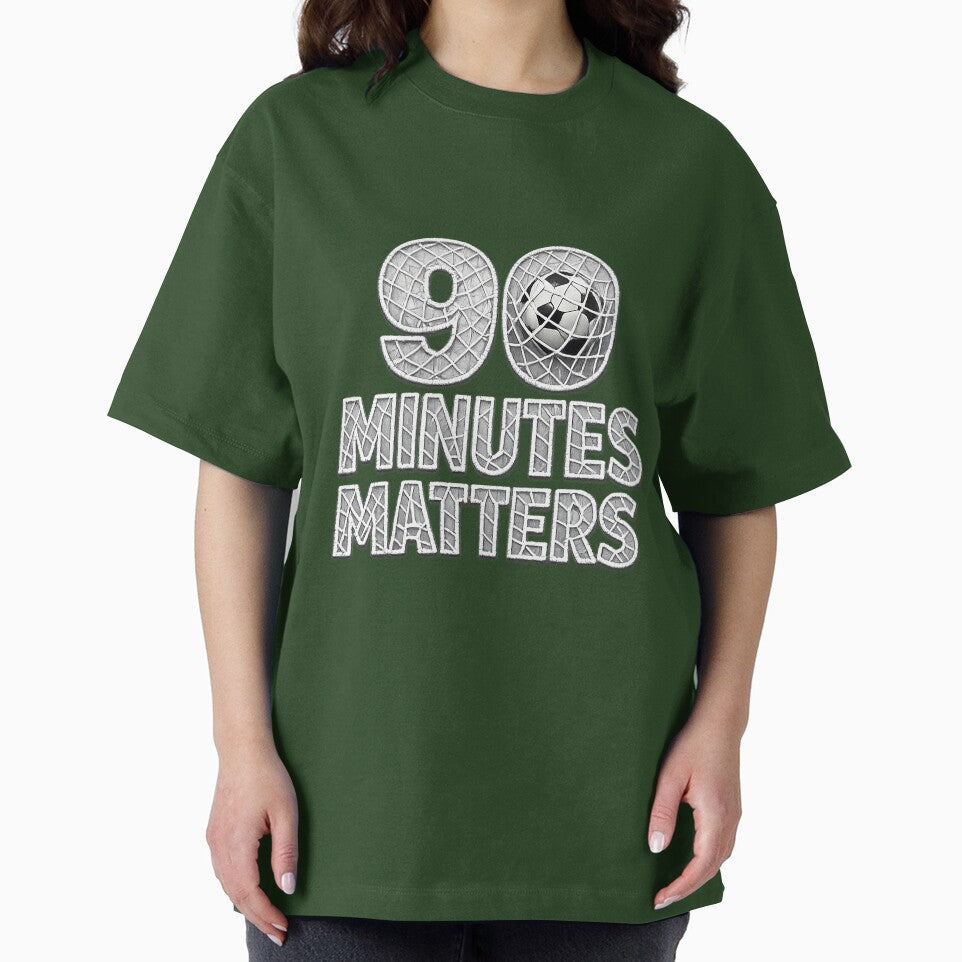 90 Minutes Matters Soccer Net Typography | Football Fan Graphic | Soccer Ball Sports Quote by digitalbob60