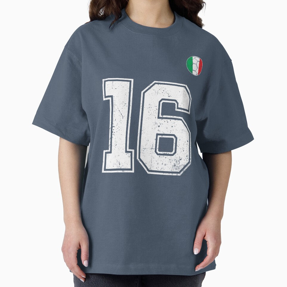 Italy Soccer Number 16 Vintage Sports Fan by RoyesButler