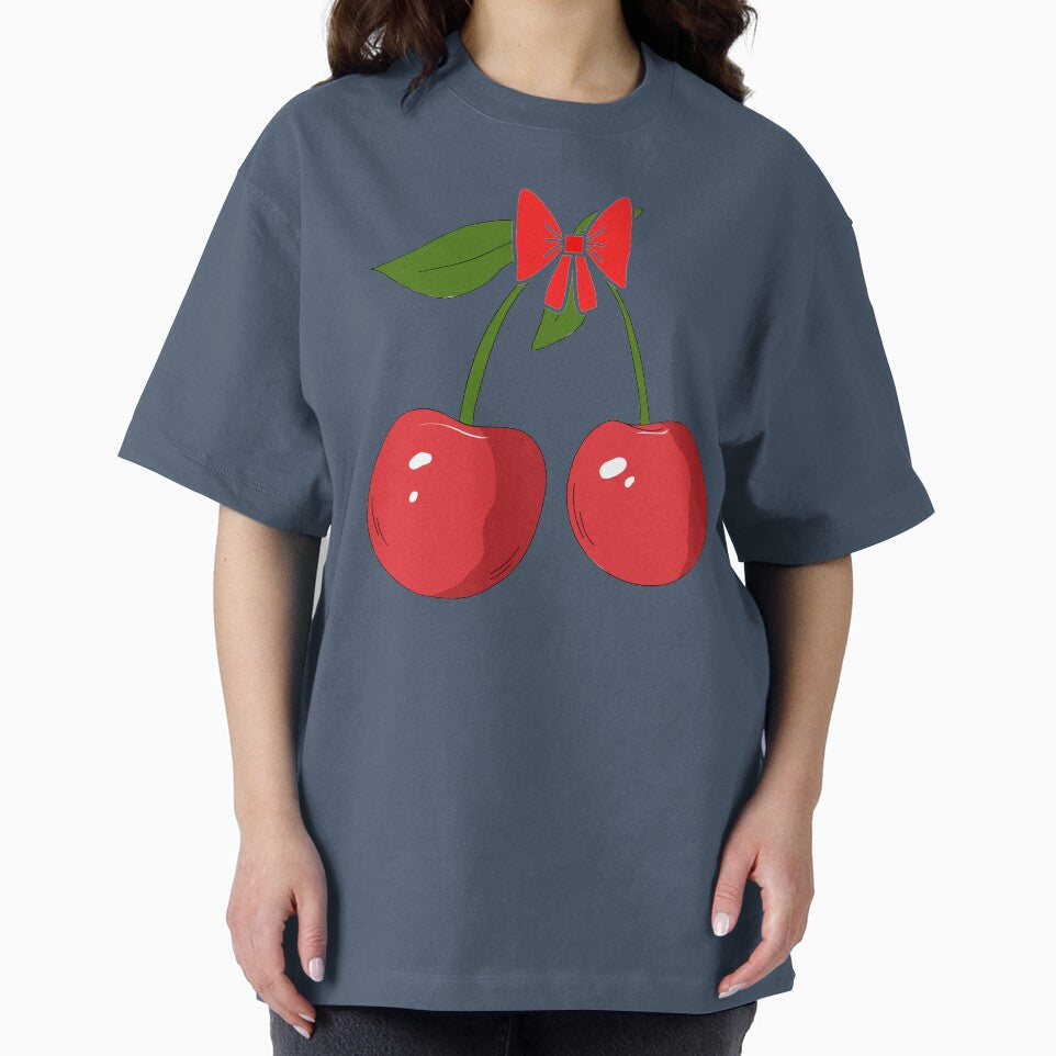 Cherry Bow Cute Aesthetic kawaii by Bellaprintsuy