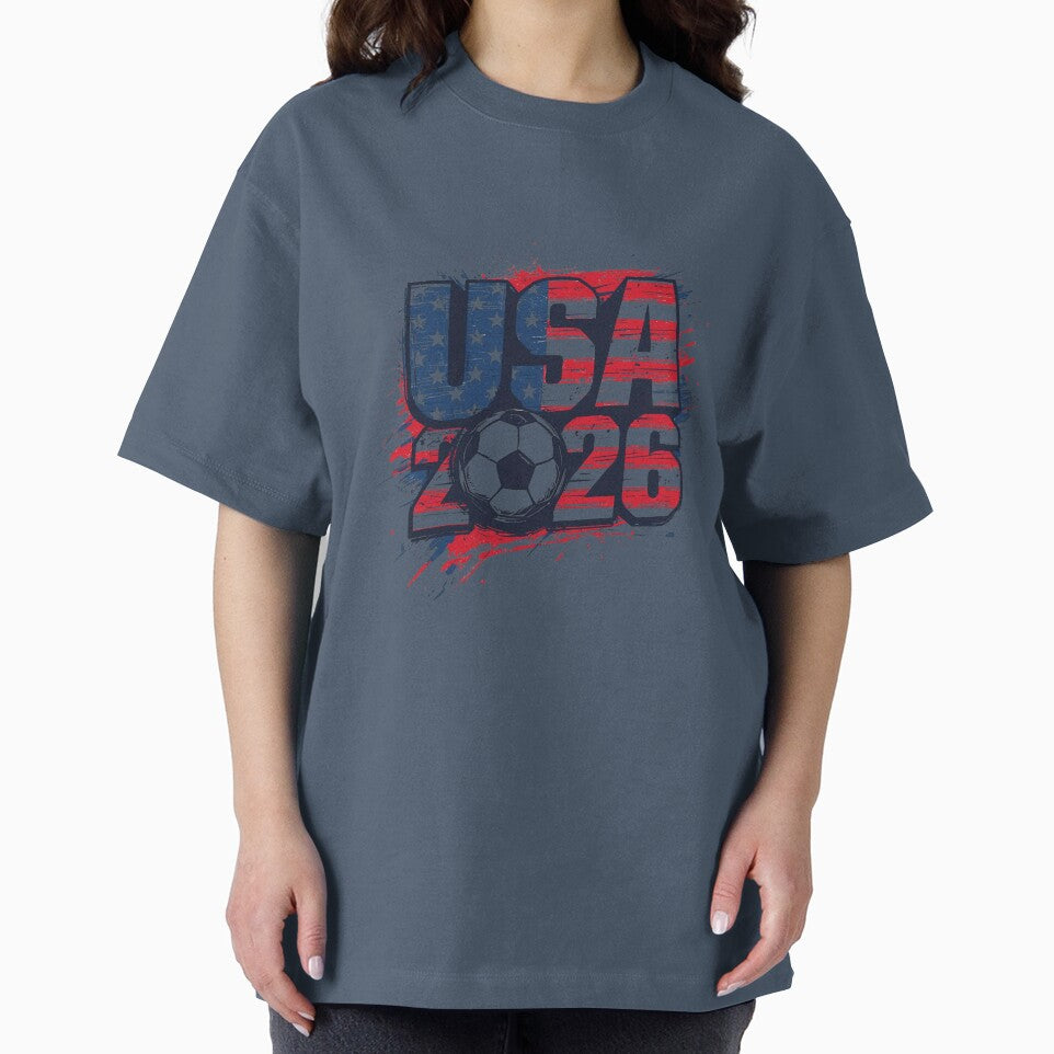 USA 2026 Soccer Football Vintage Retro Flag by PACS0011