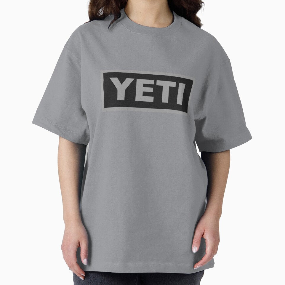 Yeti cool outdoors camping box logo monochrome grey and black by Kludoman