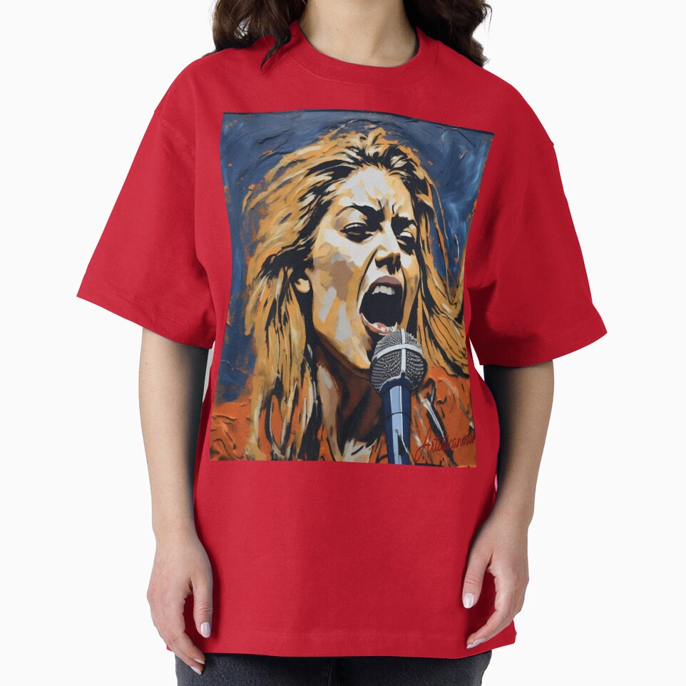Vibrant Punk Portrait Mia Zapata Microphone by Artisticanvas