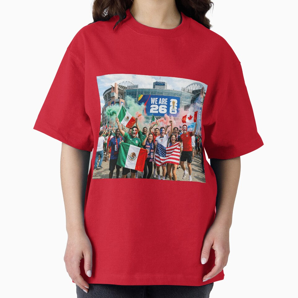 Passionate soccer fans from the USA, Mexico, and Canada World Cup 2026 by BrickByDream