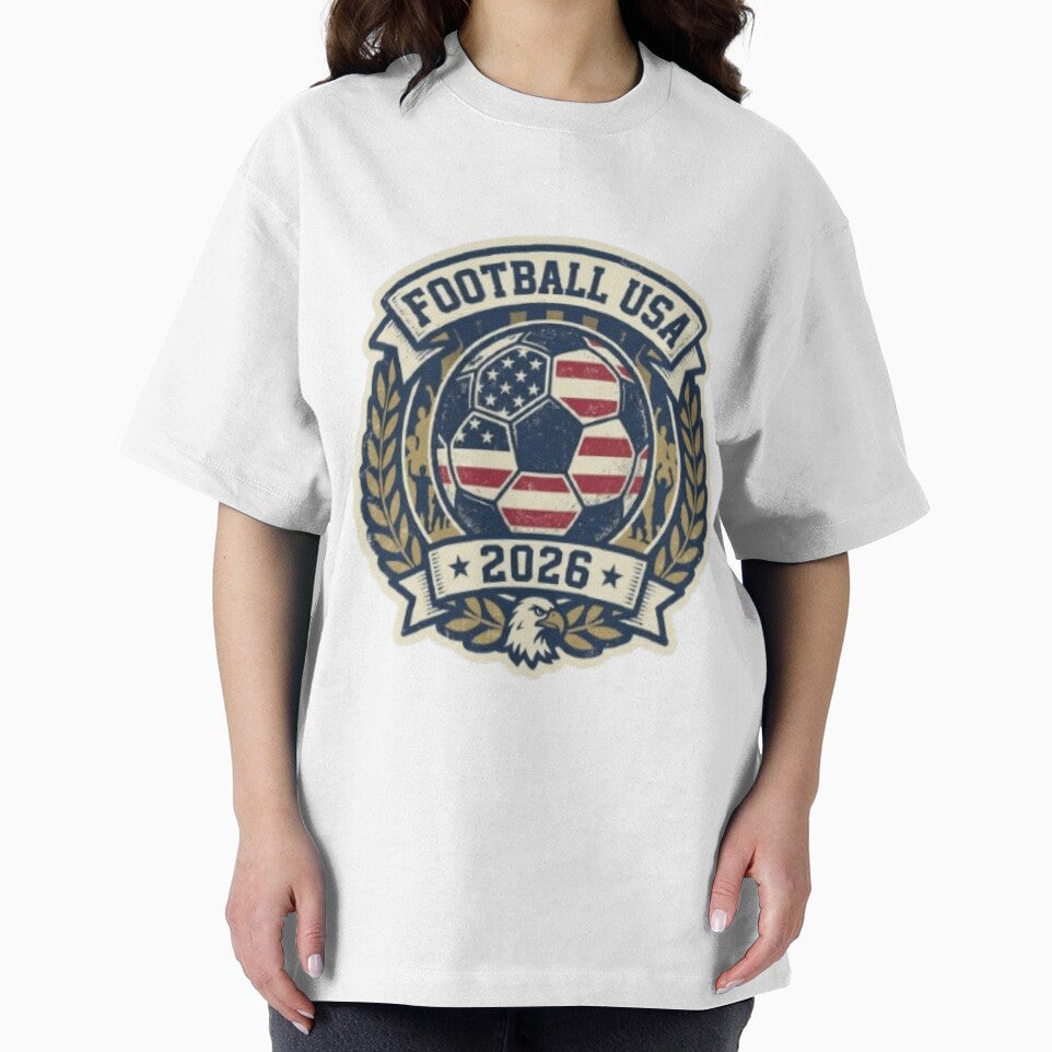 Football USA 2026 - Retro American Soccer Emblem by Harrak Housni
