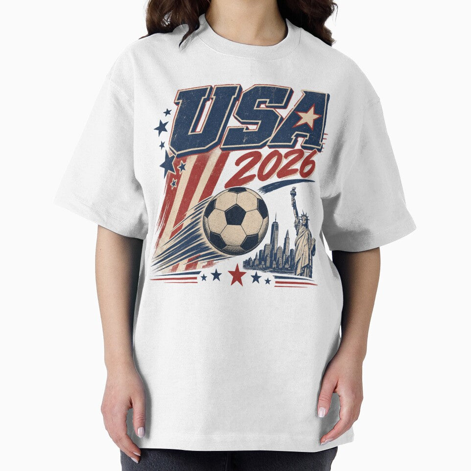 USA 2026 Football World Cup Glory | Stars and Stripes Fan Supporter Shirt by rushaib