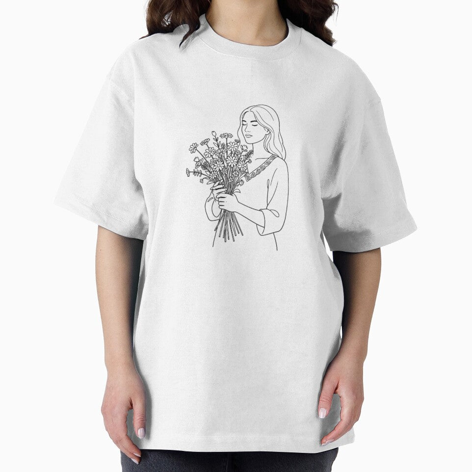 Woman with Flowers by FiestaStix
