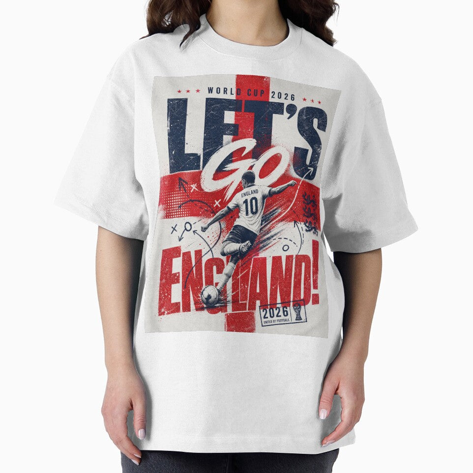 World Cup 2026 | Let’s Go England Distressed Graphic by Jandedan
