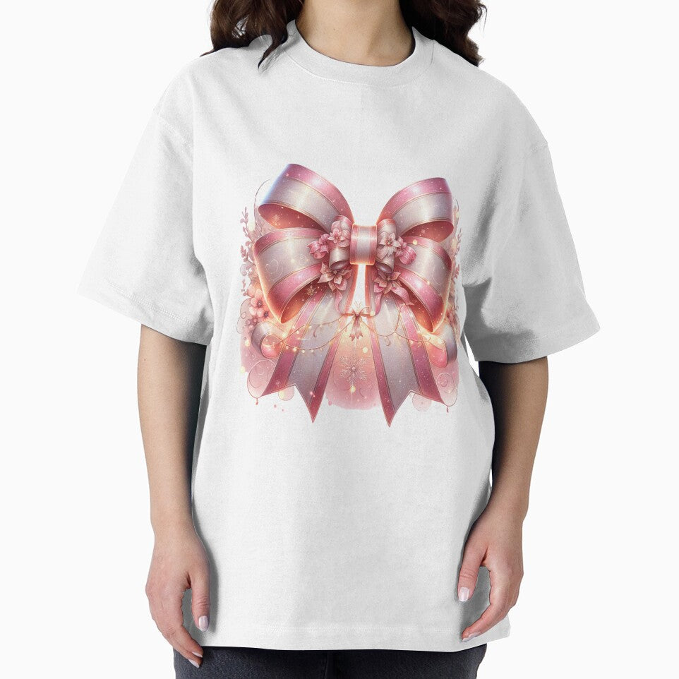Stylish Coquette Christmas Bow Design – Red & White Holiday Art for T-Shirts, Mugs, Stickers & Gifts by artedigital99