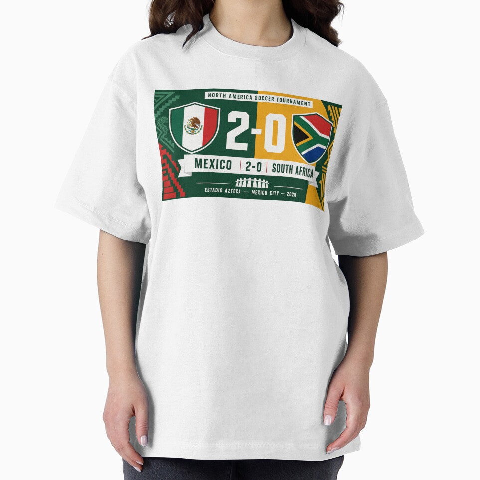 Mexico vs South Africa Soccer Tournament Art Deco by BrickByDream