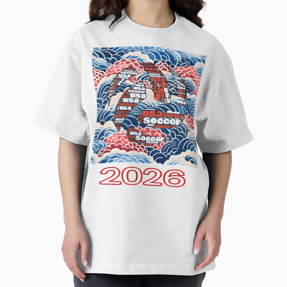 Lettered soccer ball 2026 embedded in USA national colors by ParadoxParadox