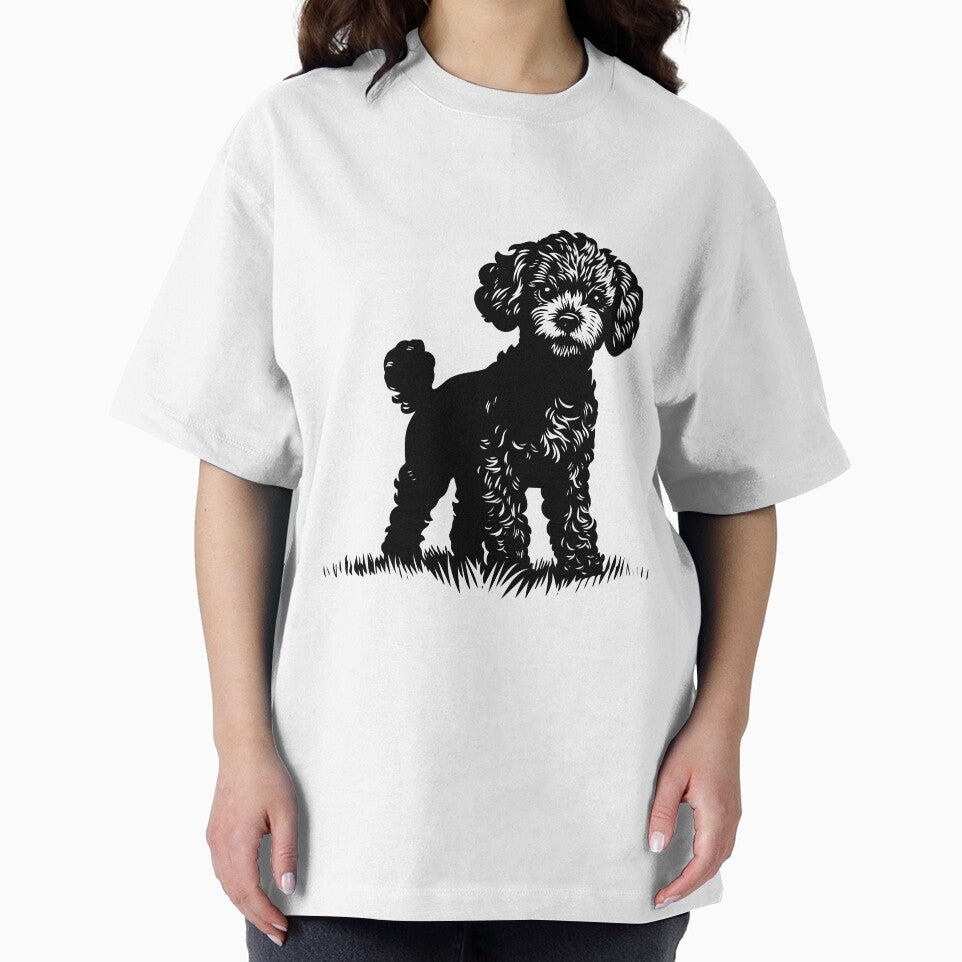 Poodle Dog Small Cute Puppy Fluffy Curly Fur Mini Pet by inkoutninja