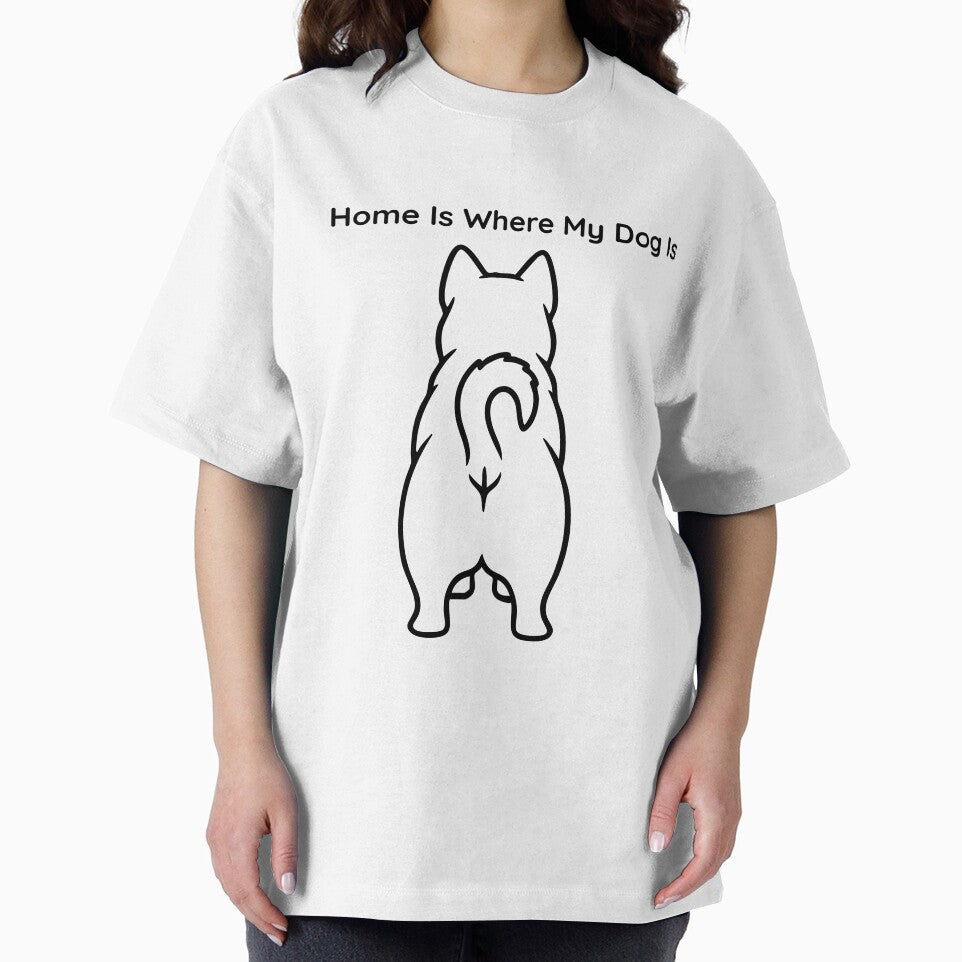 Home Is Where My Dog Is – Minimal Dog Lover Design by jyotsanafinds