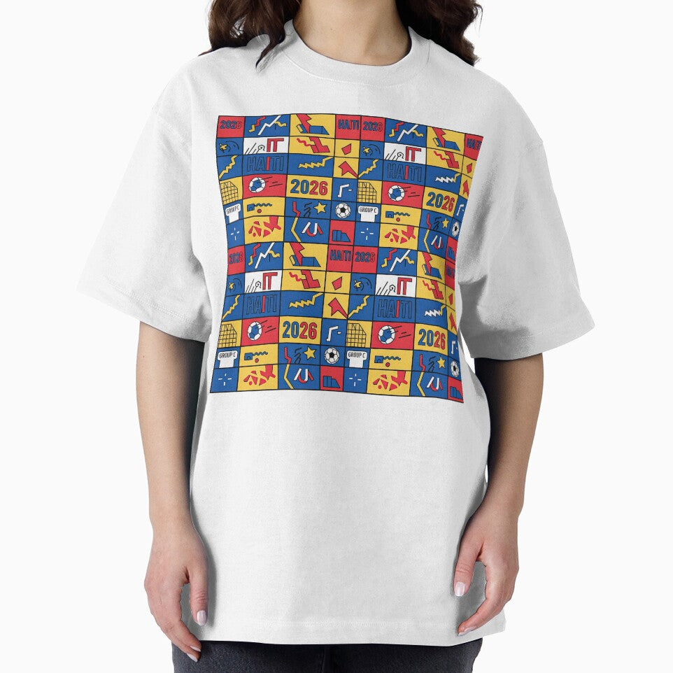 Retro 90s Style Haiti Soccer Fan Pattern 2026 by BrickByDream