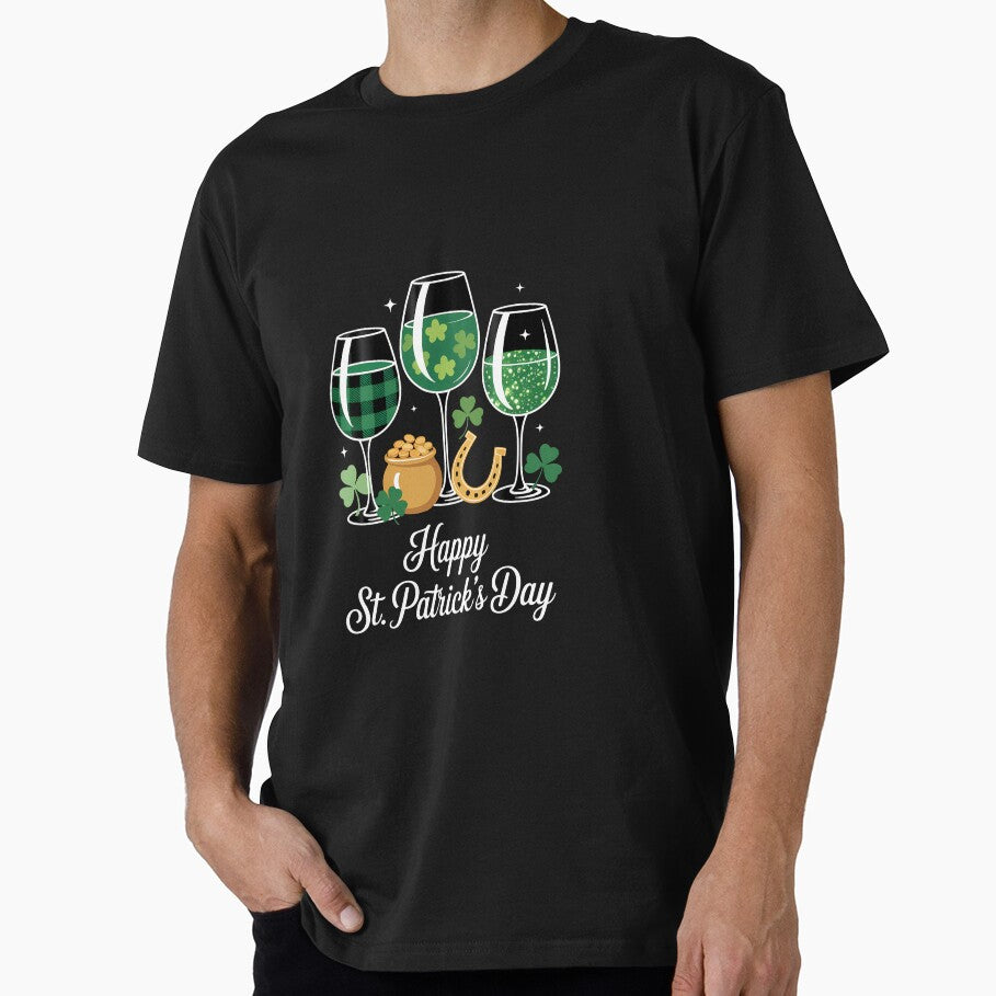 Womens happy st patricks day wine glass by VENOM0RIOT
