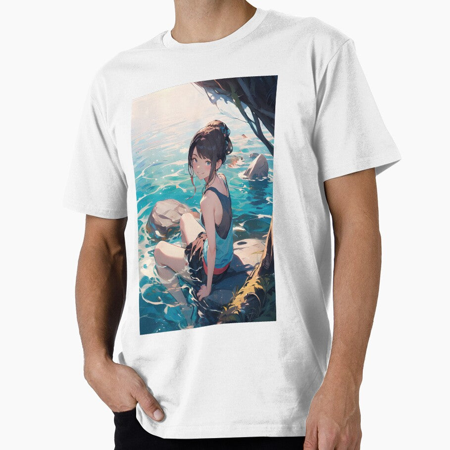 Anime girl in water art by TheArtistOf2022