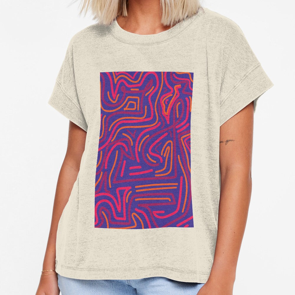 90s movie theater inspired funky swirling pattern- Gimik by studioarchive