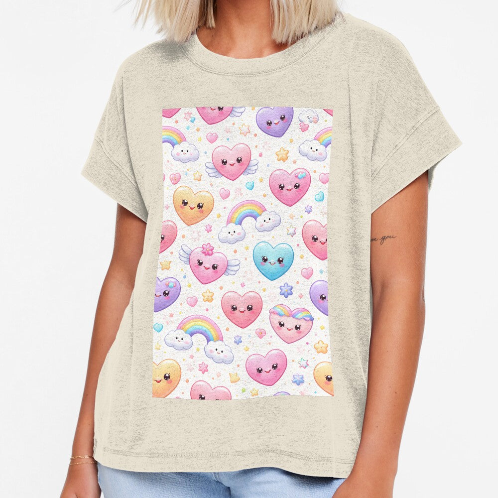 Cute Kawaii Hearts Pattern – Pastel Love Design by DrizzyV