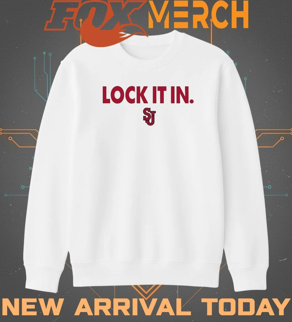 St John’s Red Lock It In Basketball Postseason Bench t-shirt