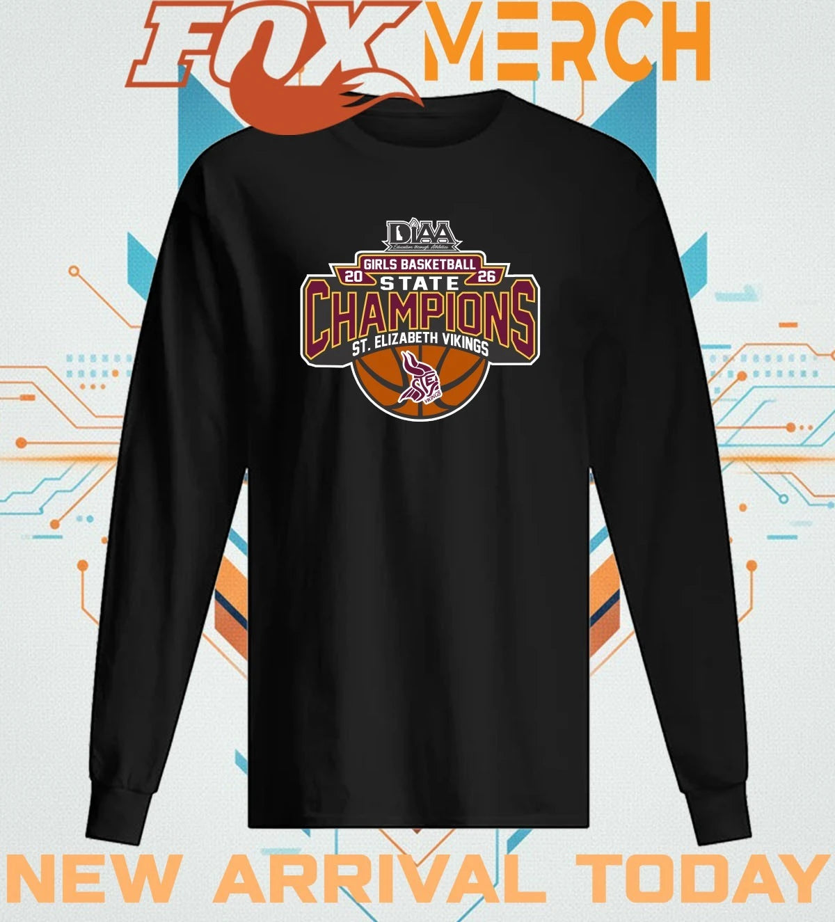 St. Elizabeth Vikings 2026 Girls Basketball State Champions t-shirt